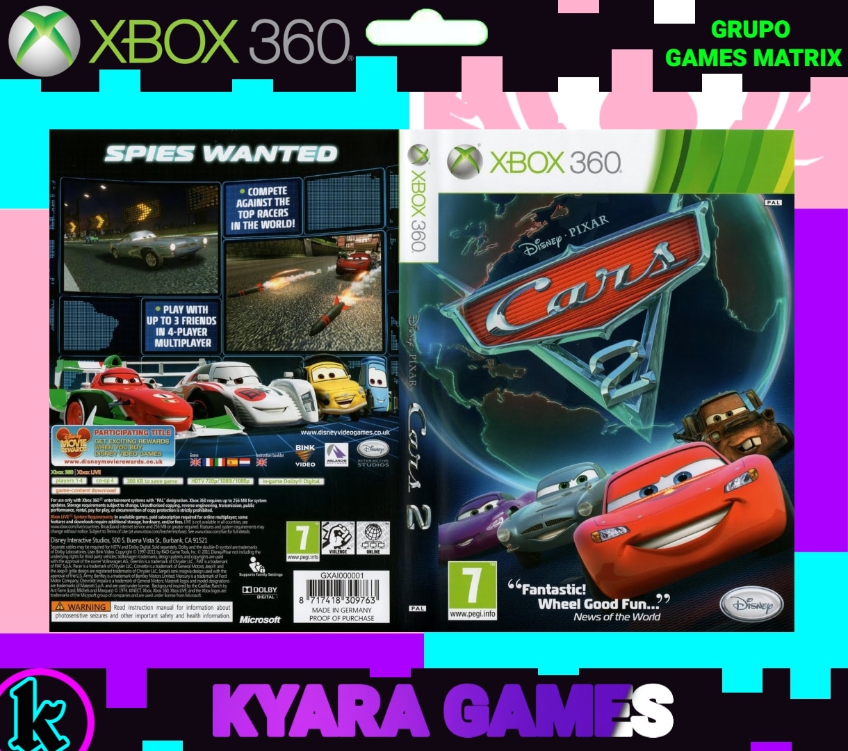 Jogo Carros 2 – Xbox 360 – Download Da Live – Alabam