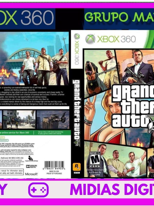 Jogo Gta San Andreas - Xbox One - Xbox 360 - Mídia Física