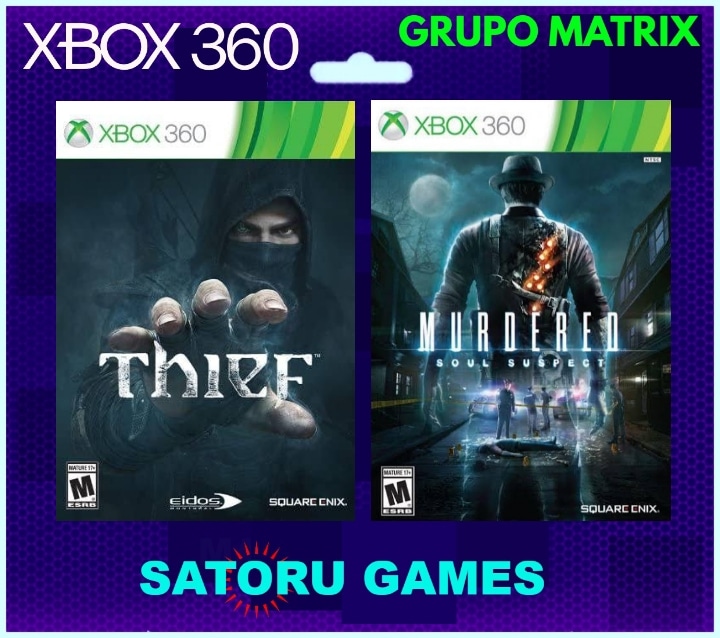 Kit 2 Jogos (Thief / Murderer: Soul Suspect) Xbox 360 Mídia