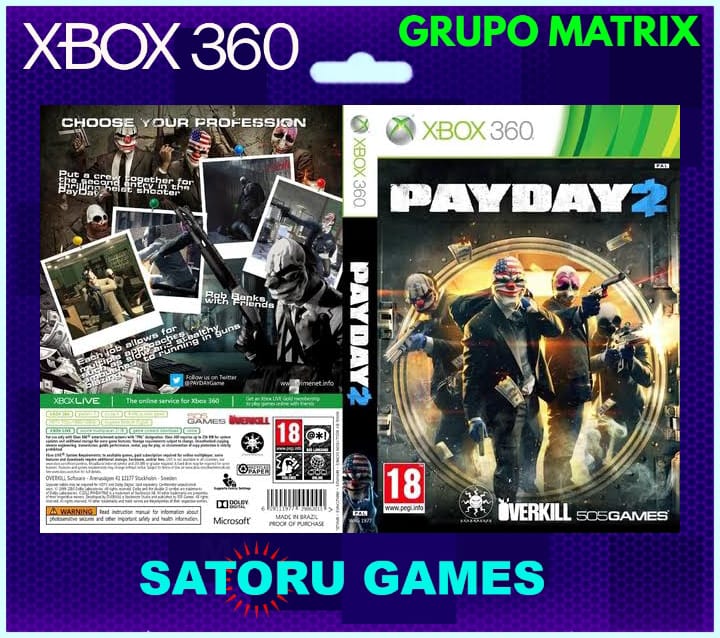 Pay Day 2 Xbox 360 Original (Mídia Digital) – Alabam